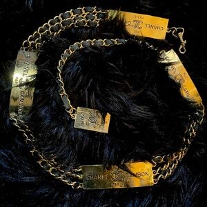 CHANEL Vintage Rue Cambon Chain Link Belt